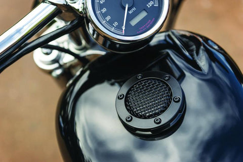 Kuryakyn Mesh Gas Cap Vented Black - 6549