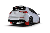 Rally Armor 22-25 VW MK8 Golf GTI/R Black UR Mud Flap w/White Logo - MF80-UR-BLK/WH
