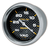 AutoMeter Gauge Vacuum 2-5/8in. 30Inhg Mechanical Carbon Fiber - 4884