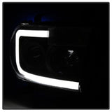 xTune Toyota Tundra 07-13 LED Light Bar Projector Headlights Black PRO-JH-TTU07-LED-BK - 9027888