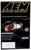 AEM 2-3/4in x 6-7/8in Oval Dryflow Air Filter - 21-2128DK