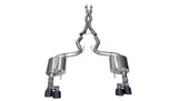Corsa 18-23 Ford Mustang 5.0L V8 3in Sport Cat-Back Dual Rear Exit w/ 4in Black PVD Pro-Series Tips - 21042BLK