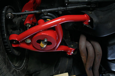 UMI Performance 64-72 GM A-Body Tubular Upper & Lower Front A-Arm Kit - Black - 403133-B