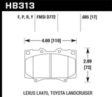 Hawk LTS Street Brake Pads - HB313Y.685