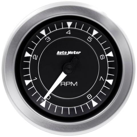 Autometer Chrono 3-3/8in 10k RPM In Dash Tachometer Gauge - 8197