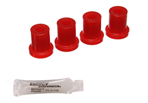 Energy Suspension Aftermarket Shackle Set - Red - 2.2117R