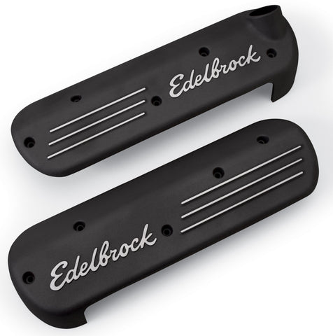 Edelbrock Coil Cover GM Gen 3 LS1 Black Coated - 41183