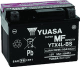 Yuasa YTX4L-BS Maintenance Free AGM 12-Volt Battery w/Bottle - YUAM62X4B