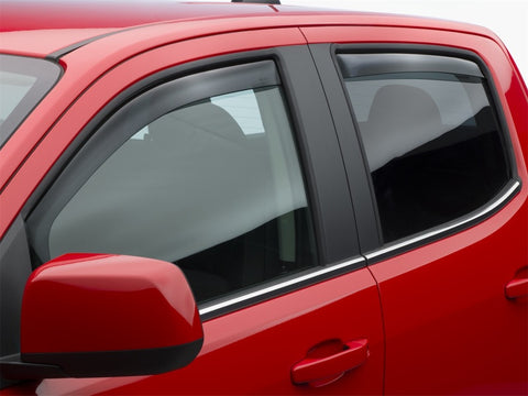 WeatherTech 15+ Chevy Coloroado Front and Rear Side Window Deflectors - Dark Smoke - 82766