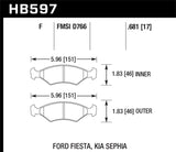 Hawk HPS Street Brake Pads - HB597F.681