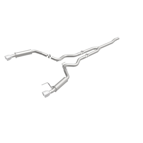 MagnaFlow Cat-Back 15-16 Ford Mustang 2.3L L4 Competition SS 3in Dual Split Rear 4.5in Black Tips - 19256