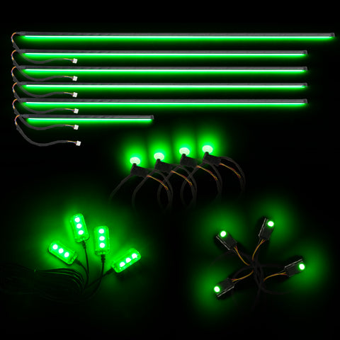 Oracle Lighting Dynamic Colorshift 18 Piece Universal Full LED Interior Dash Board Kit - 4240-332