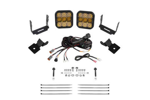 Diode Dynamics 14-18 Polaris RZR XP Stage Series SS5 A-Pillar Pod Kit - Pro Yellow Combo - DD7853