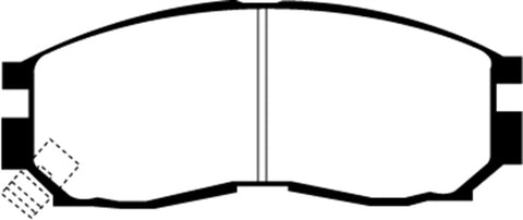 EBC 92-96 Mitsubishi Expo Greenstuff Front Brake Pads - DP6830