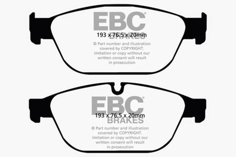 EBC 11-12 Audi A8 Quattro 3.0 Supercharged Yellowstuff Front Brake Pads - DP42087R