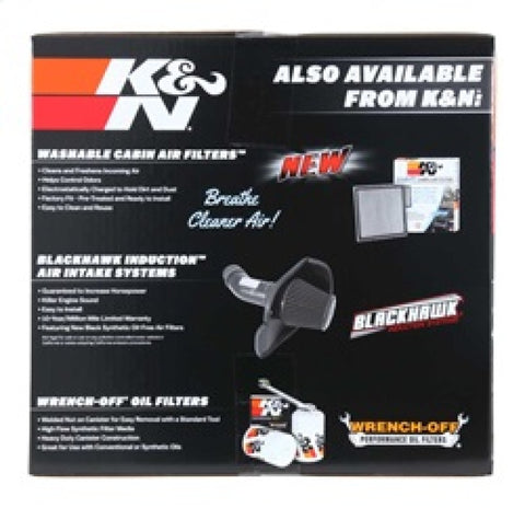 K&N 63 Series AirCharger Performance Intake Kit Chevy/GMC 14-15 Silverado/Sierra 1500 5.3L/6.2L V8 - 63-3082