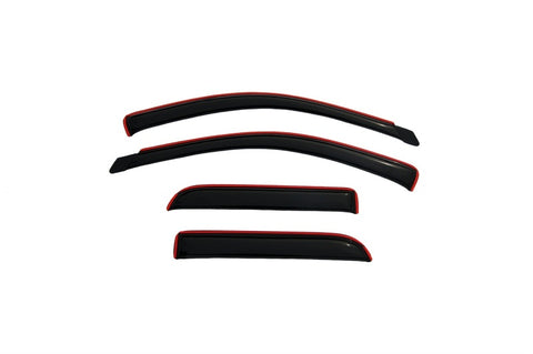 AVS 02-08 Dodge RAM 1500 Quad Cab Ventvisor In-Channel Front & Rear Window Deflectors 4pc - Smoke - 194623