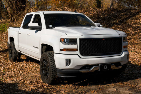 Diode Dynamics 14-19 Silverado/Sierra SS3 LED Ditch Light Kit - Yellow Pro Combo - DD6658