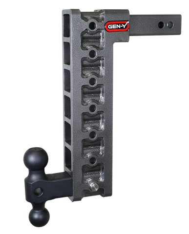 Gen-Y Mega Duty 2in Shank 15in Drop 10K Hitch w/Dual-Ball (Use w/Stabilizer Kit GH-0100) - GH-317