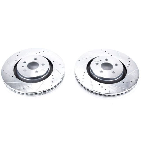 Power Stop 15-18 Ford Edge Front Evolution Drilled & Slotted Rotors - Pair - AR85173XPR