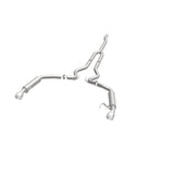 MagnaFlow Cat-Back 15-16 Ford Mustang 2.3L L4 Competition SS 3in Dual Split Rear 4.5in Black Tips - 19256