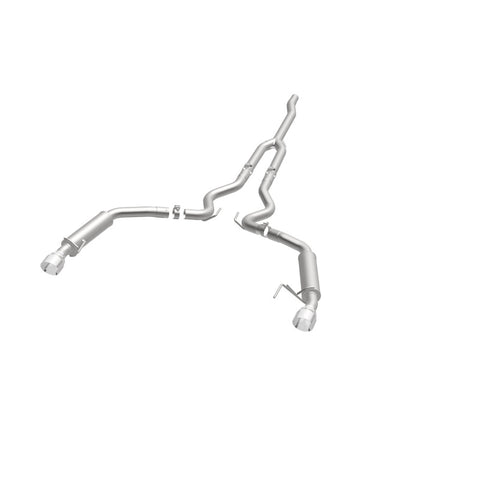 MagnaFlow Cat-Back 15-16 Ford Mustang 2.3L L4 Competition SS 3in Dual Split Rear 4.5in Black Tips - 19256