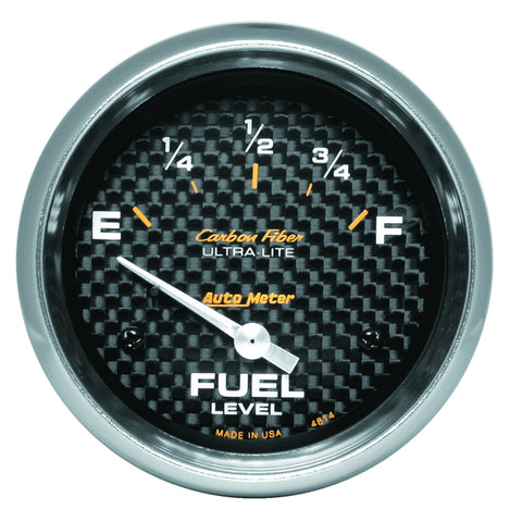 Autometer AP 65+ GM 2-5/8in Fuel Level Carbon Fiber Electric Gauge Pod - 4814