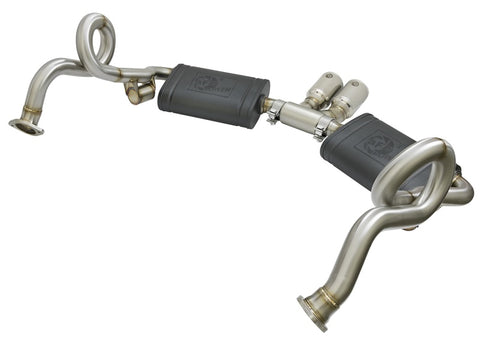 aFe MACHForce-Xp 2in 304 SS Cat-Back Exhaust w/Polished Tips 13-16 Porsche Boxster/Cayman 2.7L/3.4L - 49-36415-P