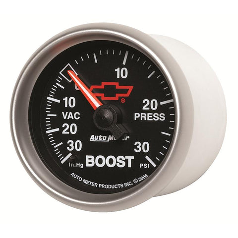Autometer Sport-Comp II GM 52mm 30 PSI Mechanical Boost Vacuum Gauge - 3603-00406