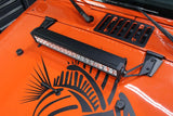 Fishbone Offroad 07-18 Jeep Wrangler JK Hood Light Mount Brackets - FB21066
