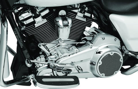 Kuryakyn Precision Transmission Top Cover 17-Up Touring Models Chrome - 6415