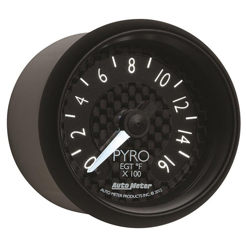 Autometer GT Series 52mm Full Sweep Electronic 0-1600 Deg F EGT/Pyrometer Gauge - 8044