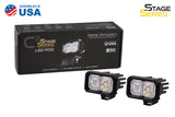 Diode Dynamics Stage Series 2 In LED Pod Sport - White Flood Standard ABL (Pair) - DD6393P