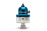 Fuelab 555 Carb Adjustable FPR Blocking 10-25 PSI (1) -8AN In (2) -8AN Out - Blue - 55503-3