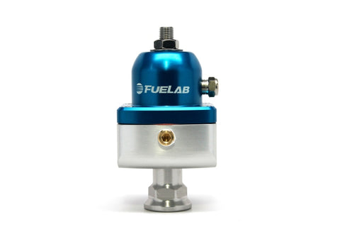 Fuelab 555 Carb Adjustable FPR Blocking 10-25 PSI (1) -8AN In (2) -8AN Out - Blue - 55503-3