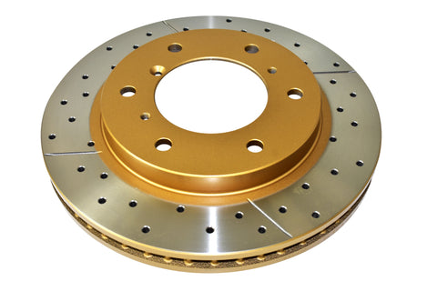 DBA 15-18 Subaru Legacy 2.5i Front Drilled & Slotted Street Series Rotor - 660X