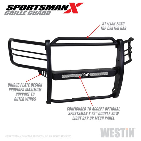 Westin 15-20 Ford F150 Sportsman X Grille Guard - Textured Black - 40-33835