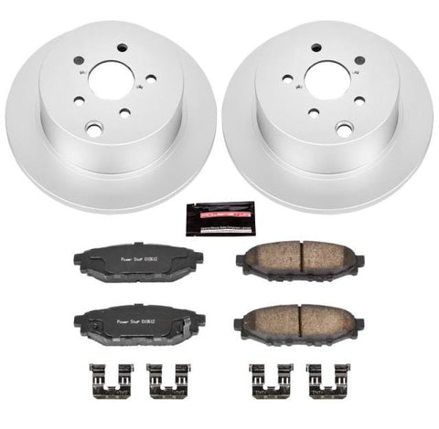 Power Stop 16-18 Subaru Crosstrek Rear Z17 Evolution Geomet Coated Brake Kit - CRK6107