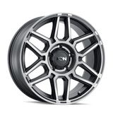 ION Type 146 20x9 / 8x170 BP / 18mm Offset / 125.2mm Hub Matte Black W/Machined Dart Tint Wheel - 146-2970TM18