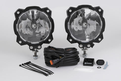 KC HiLiTES 6in. Pro6 Gravity LED Light 20w Single Mount Wide-40 Beam (Pair Pack System) - 91305