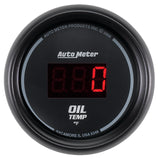 Autometer Black 0-400F Digital Oil Temp Gauge - 6348