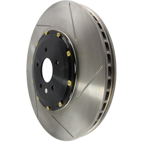 StopTech 09-11 Nissan GT-R Front Left Slotted Bare Iron 380x34mm Aero-Rotor Kit - 129.42104.13