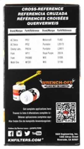 K&N Oil Filter OIL FILTER; AUTOMOTIVE - HP-2001
