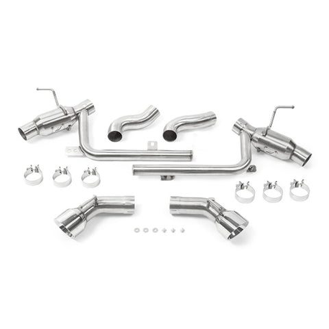 Mishimoto 2016+ Chevrolet Camaro SS Dual-Tip Pro Axle Back Exhaust w/ Polished Tips - MMEXH-CAM8-16ADTPP