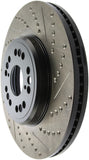 StopTech 95-00 Lexus LS 400 Left Front Slotted & Drilled Rotor - 127.44107L