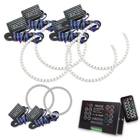 Oracle Jeep Grand Cherokee 11-13 Triple Halo Kit - ColorSHIFT w/ 2.0 Controller - 2627-333