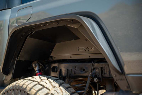 DV8 Offroad 20-24 Jeep Gladiator JT Rear Inner Fender Liners - Satin Black - INFEND-07RB