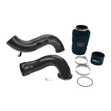 Wehrli 07.5-10 Chevrolet 6.6L LMM 4in Intake Kit Stage 2 - WCFab Grey - WCF100639-GRY