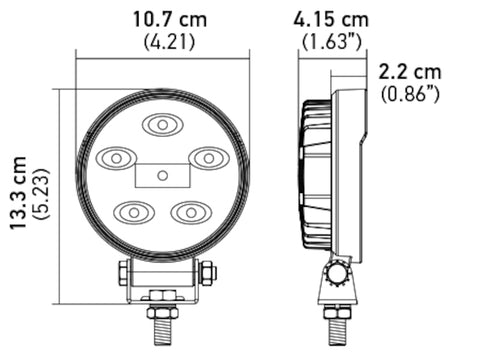 Hella ValueFit Work Light 5RD LED MV CR LT - 357108001
