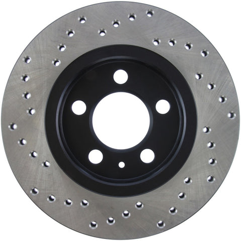 StopTech 03-05 VW Golf GTi (vented rear discs) Drilled Left Rear Rotor - 128.33069L